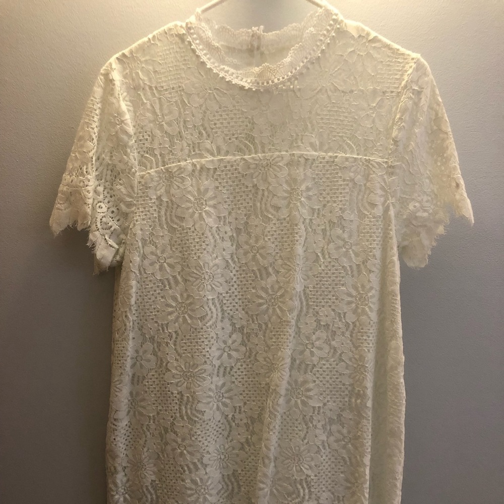**5 ITEMS FOR $5** Entro White Lace Dress